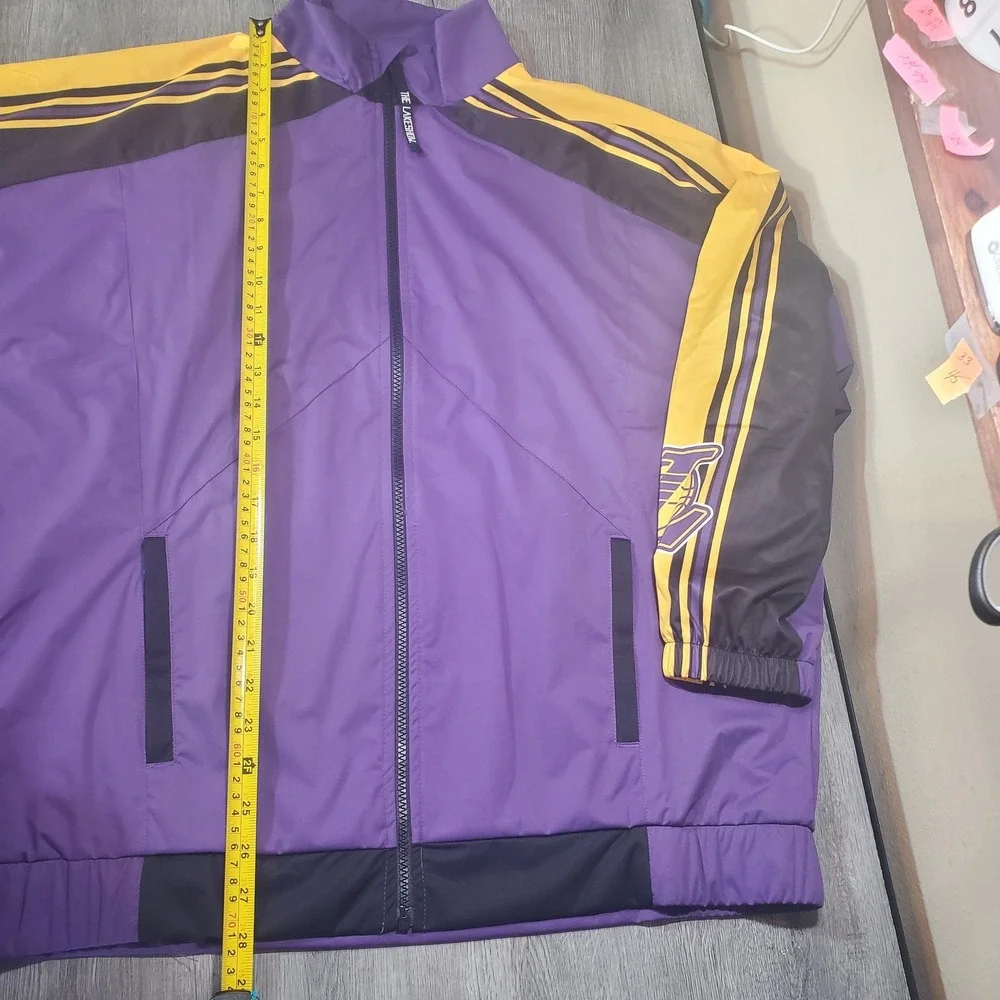 Los Angeles Lakers Jacket Womens Large NBA‎ Basketball Windbreaker Qore